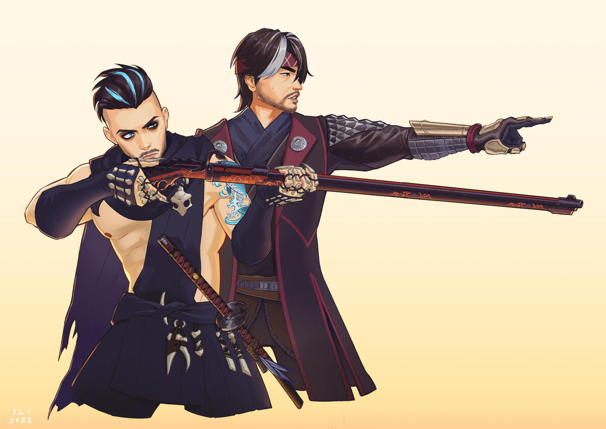 Hide and Shigehide - by isacchili